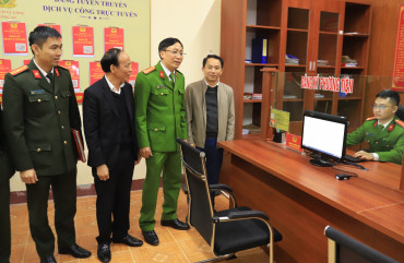 Ra mắt mô hình điểm Cải cách hành chính công an cấp xã tại Hương Sơn
