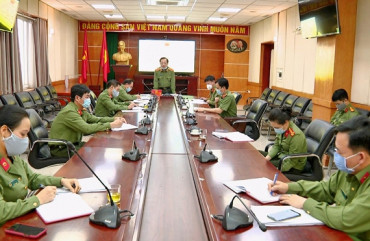 Thứ trưởng Nguyễn Văn Thành làm việc với Cục Truyền thông CAND
