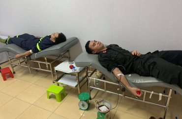 Đoàn viên thanh niên Công an tỉnh hiến máu trực tiếp cứu người bệnh