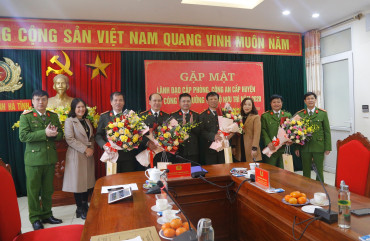 Gặp mặt lãnh đạo cấp phòng, công an cấp huyện nghỉ công tác hưởng chế độ hưu trí năm 2020