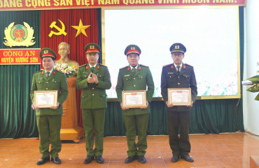 Công an huyện Hương Sơn triển khai nhiệm vụ năm 2021