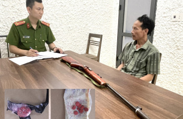 Công an Hương Sơn khởi tố đối tượng tàng trữ trái phép chất ma túy