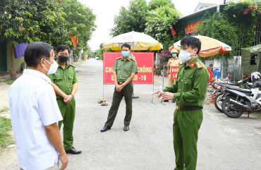 Đại tá Nguyễn Thanh Liêm kiểm tra công tác phòng chống dịch Covid-19