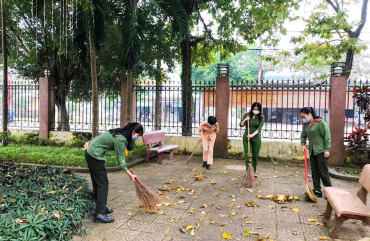 Hội phụ nữ Công an Hương Khê ra mắt mô hình "ngày làm việc xanh"