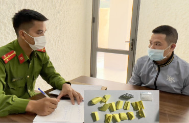 Công an huyện Hương Sơn khởi tố đối tượng tàng trữ trái phép chất ma túy