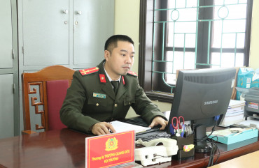 Thượng úy Trương Quang Đức - Người đội trưởng hết mình vì công việc