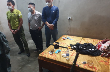 Công an huyện Thạch Hà bắt giữ 3 đối tượng tàng trữ, sử dụng trái phép chất ma túy