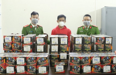 Công an huyện Cẩm Xuyên: Bắt giữ đối tượng tàng trữ trái phép 210kg pháo