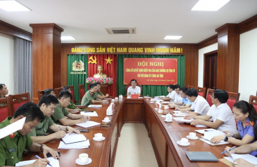 Kiểm tra công tác nội chính, cải cách tư pháp và phòng, chống tham nhũng tại Công an tỉnh Hà Tĩnh
