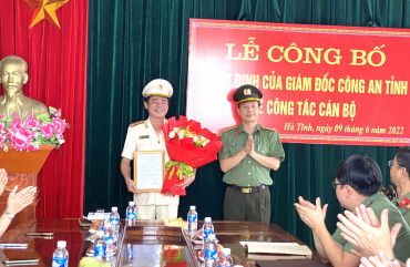 Điều động Thượng tá Nguyễn Bá Trúc giữ chức vụ Phó trưởng phòng An ninh đối ngoại - Công an tỉnh.