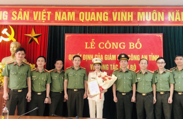 Điều động Thượng tá Phạm Thị Vân Hạnh giữ chức vụ Chánh Thanh tra Công an tỉnh