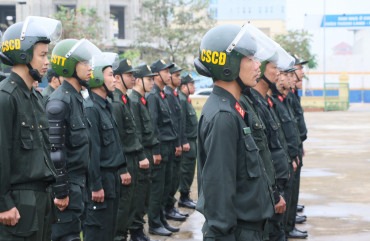 Khai giảng lớp huấn luyện Tiểu đoàn Cảnh sát cơ động dự bị chiến đấu thuộc Công an tỉnh