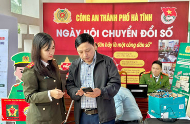 Công an Thành phố Hà Tĩnh và chuyển đổi số