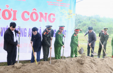 Khởi công xây dựng, nâng cấp trụ sở Công an xã Hương Xuân, Hương Long