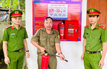 Xã đầu tiên của huyện Hương Khê phủ kín 100% mô hình “Điểm chữa cháy công cộng” và "Tổ liên gia an toàn về PCCC"