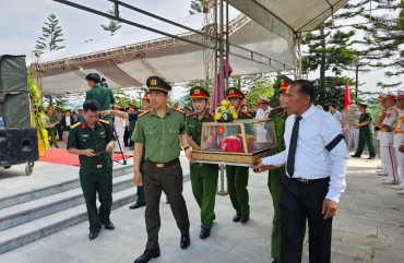 Hà Tĩnh tổ chức trọng thể lễ truy điệu, an táng 10 liệt sỹ hy sinh tại Lào