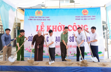 Khởi công xây dựng, cải tạo trụ sở Công an xã Bùi La Nhân, Trường Sơn
