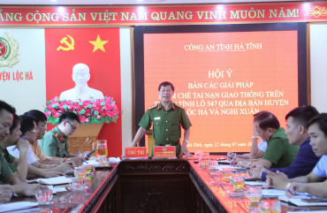 Đảm bảo TTAT  giao thông trên Tỉnh lộ 547 đi qua huyện Lộc Hà, Nghi Xuân