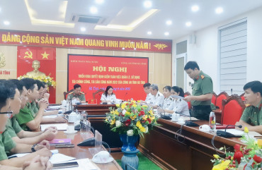 Triển khai Quyết định kiểm toán việc quản lý, sử dụng tài chính công, tài sản công năm 2022 của Công an tỉnh Hà Tĩnh