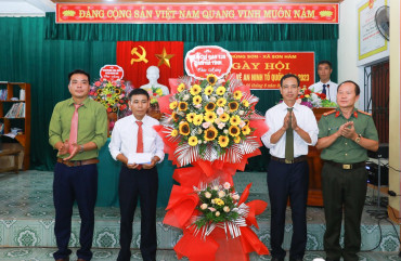 Sôi nổi Ngày hội toàn dân bảo vệ an ninh Tổ quốc tại thôn Hùng Sơn, xã Sơn Hàm