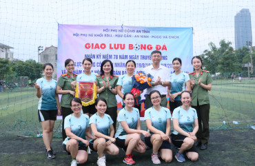 Giao lưu thể thao chào mừng 78 năm Ngày truyền thống CAND Việt Nam
