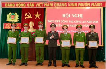 Công an Hương Sơn: Đảm bảo an ninh trật tự cho Nhân dân vui Tết đón xuân Giáp Thìn 2024