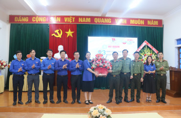 Công an tỉnh chúc mừng Tỉnh đoàn Hà Tĩnh nhân dịp kỷ niệm 93 năm thành lập Đoàn TNCS Hồ Chí Minh