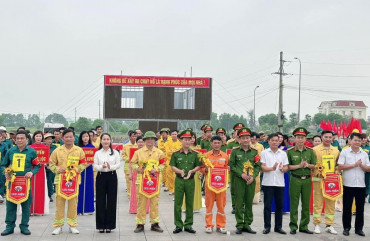 Sôi nổi Hội thi Nghiệp vụ chữa cháy và cứu nạn, cứu hộ tại huyện Cẩm Xuyên