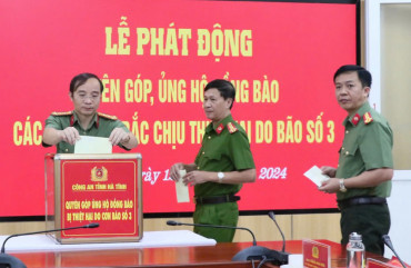 Bộ Công an hỗ trợ 20 tỷ đồng giúp các địa phương khắc phục hậu quả cơn bão số 3