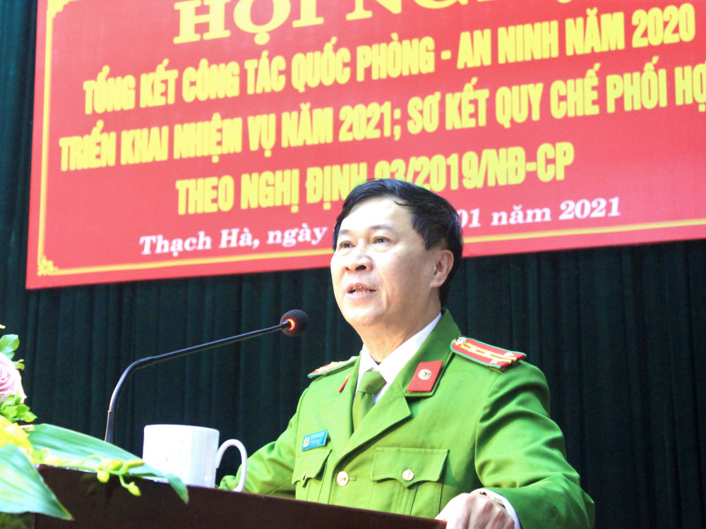 Huyện Thạch Hà: Tổng kết công tác Quốc phòng - An ninh năm 2020